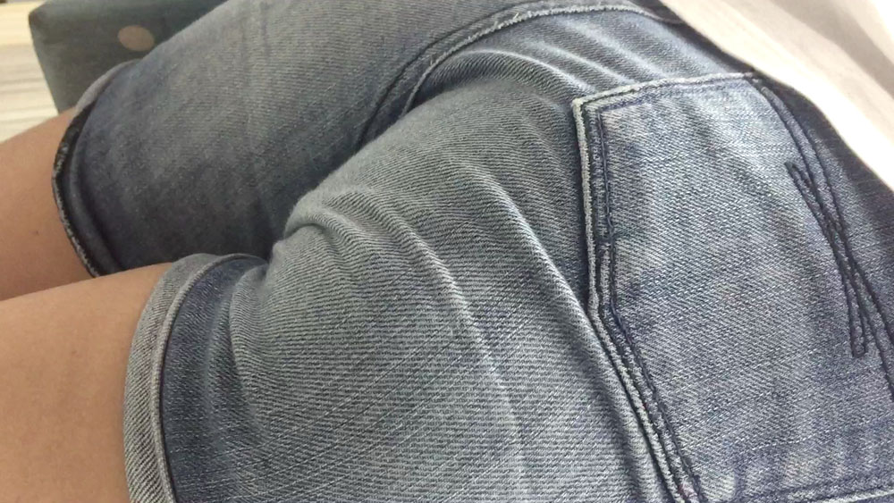 尻マニア：[FHD]ＪＣムッチリショートパンツ接写尻2