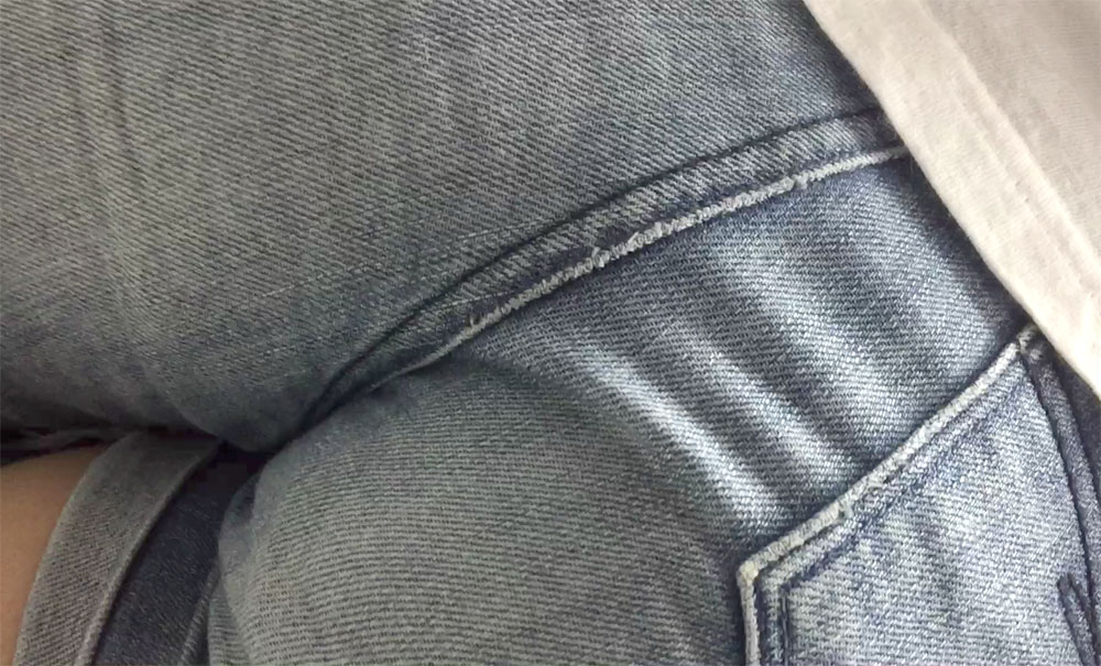 尻マニア：[FHD]ＪＣムッチリショートパンツ接写尻2