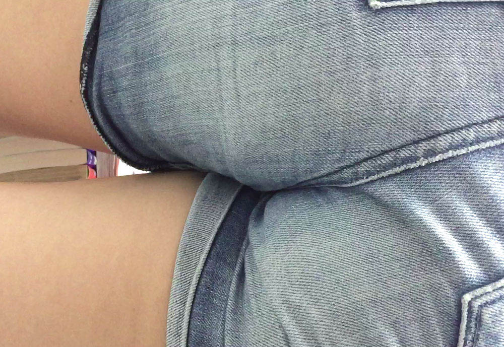 尻マニア：[FHD]ＪＣムッチリショートパンツ接写尻2