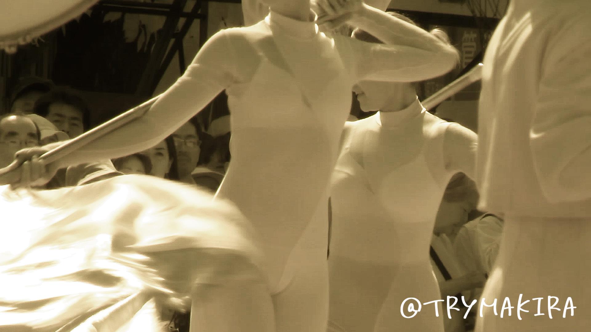 春のパレードのピッタピタ衣装の美人ダンサーの下着が赤外線盗撮でスケスケ(撮山明:FullHD1103)