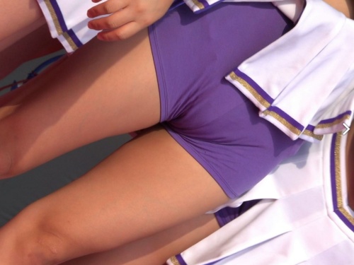グラディエータースカートが素敵な紫アンスコJDチア！（XYZ：4K 超高画質 チア No.017）