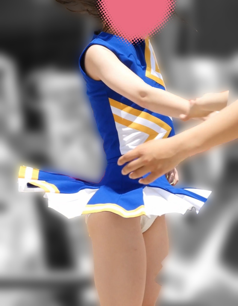 祭りだチア vol.58 【4K】 ありえない!!純白の生P!第二弾!! ひまわりカチューシャのお嬢さん!チアダンス 画像つき詳細レビュー