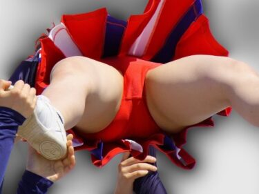 チア#197　透け感赤アンのラインダンス：はんなお