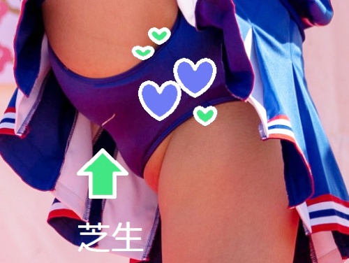 【写真高画質】チア９　有名青アンスコ超本格派！part4【Kの者】：アンスコ泥棒