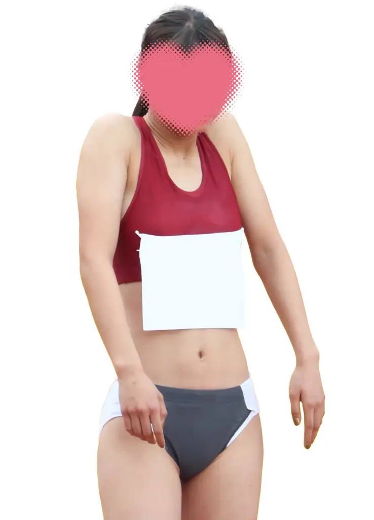 【AIリマスター】AIR_0421_03 大きめスパッツだった有名美人選手がブルマになったらフロント部分のシワシワがうまく隠せて 画像つき詳細レビュー