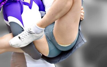 プリタンでハミパン！グレーアンスコがかなり食い込む本気のチア演技写真集｜チア001