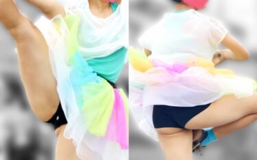 祭りだダンス vol.5 【4K】 ハプニング！ダンスでハミ尻お嬢さん まさかの穴あきです！！！：メロン