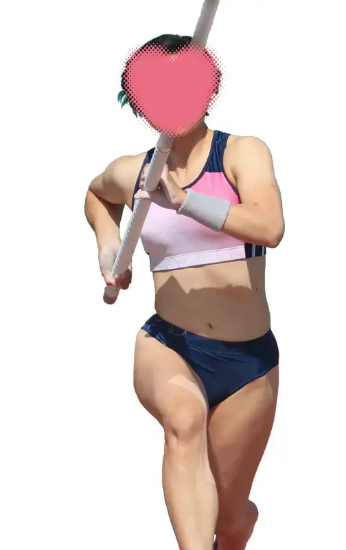 AIR_0003_01 ショートヘアJD棒高跳選手の試技をスーパースローにしたらいろんなものが見えてきた! 画像つき詳細レビュー