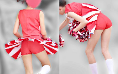 チア34【静止画390枚+4K動画、純朴美少女他】：カメコ屋