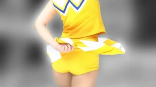 祭りだチア vol.114 【4K】 黄色アンスコ最強!駆け足する姿が可愛すぎてキュンです!Kバトン 画像つき詳細レビュー