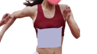 【AIリマスター】AIR_0421_03 大きめスパッツだった有名美人選手がブルマになったらフロント部分のシワシワがうまく隠せて 画像つき詳細レビュー